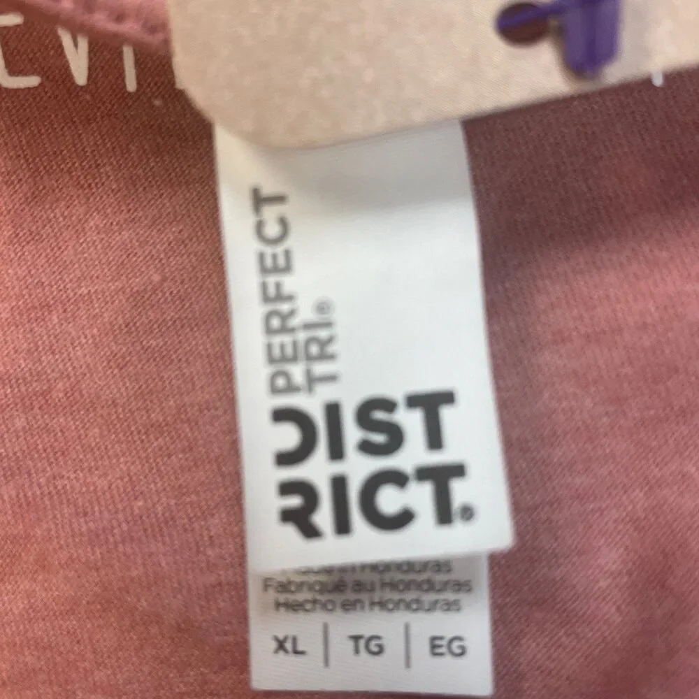 Hand Printed Upcycled Womens XXL Vintage Book Page Flower PolyCotton V-Neck Tee - Picture 4 of 4